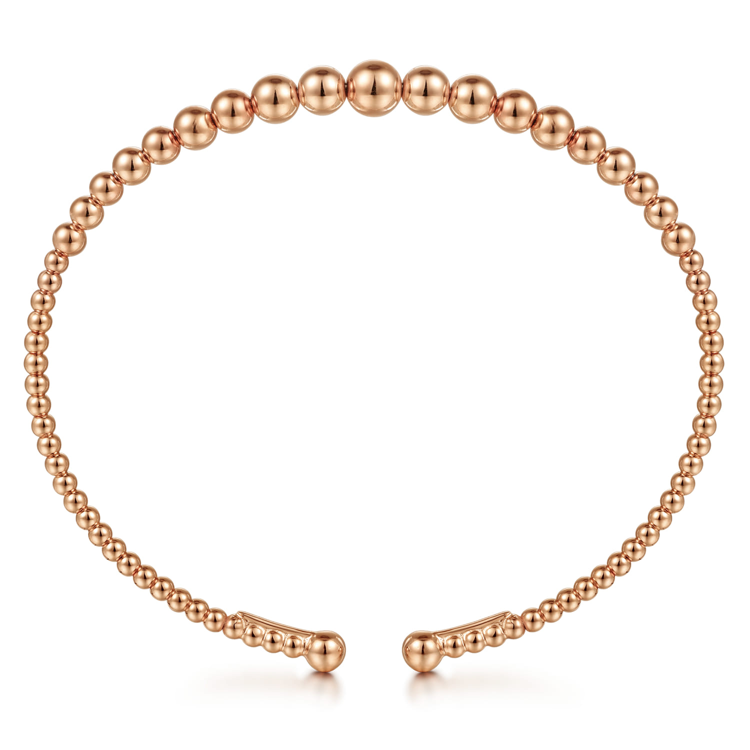 14K Rose Gold Bujukan Open Bangle - Shot 3