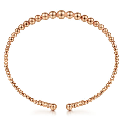14K Rose Gold Bujukan Open Bangle