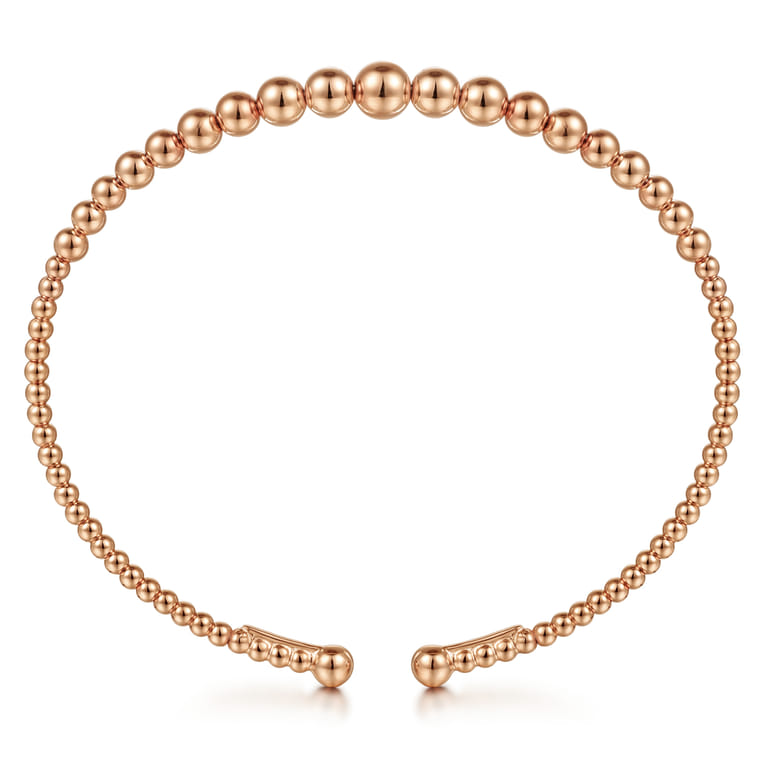14K Rose Gold Bujukan Open Bangle - Shot 3