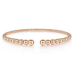 14K Rose Gold Bujukan Open Bangle