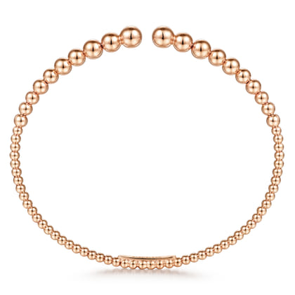 14K Rose Gold Bujukan Open Bangle