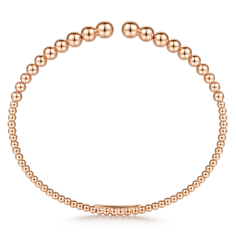 14K Rose Gold Bujukan Open Bangle - Shot 3