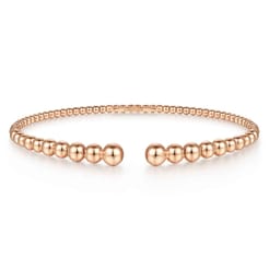 14K Rose Gold Bujukan Open Bangle