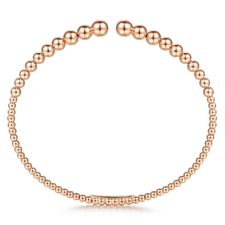 14K Rose Gold Bujukan Open Bangle - Shot 3