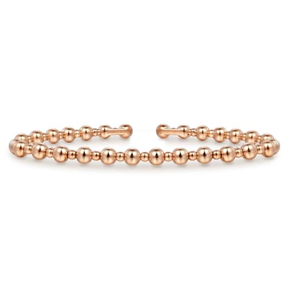 14K Rose Gold Bujukan Open Bangle