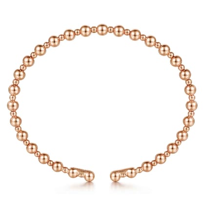 14K Rose Gold Bujukan Open Bangle