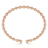 14K Rose Gold Bujukan Open Bangle