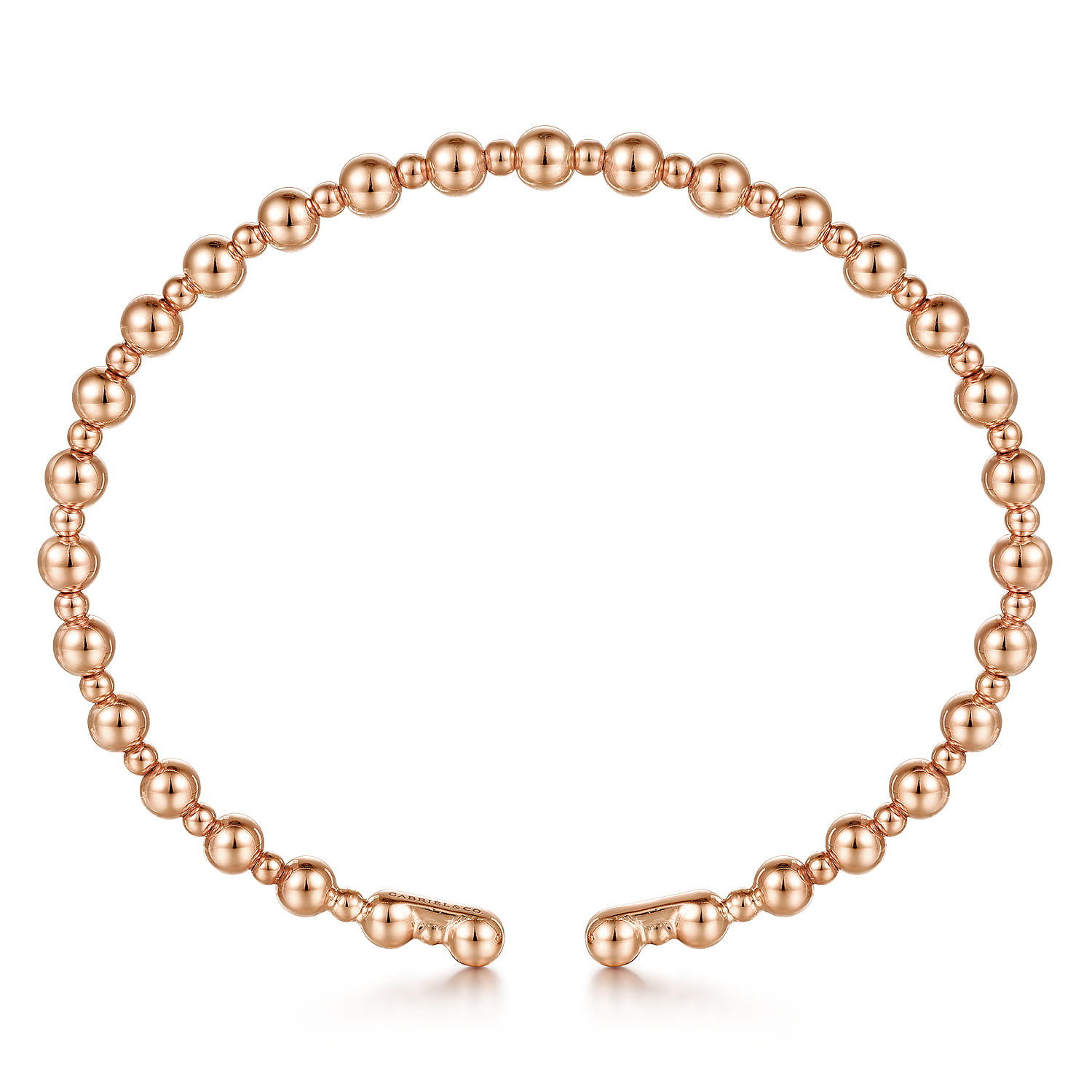 14K Rose Gold Bujukan Open Bangle - Shot 3