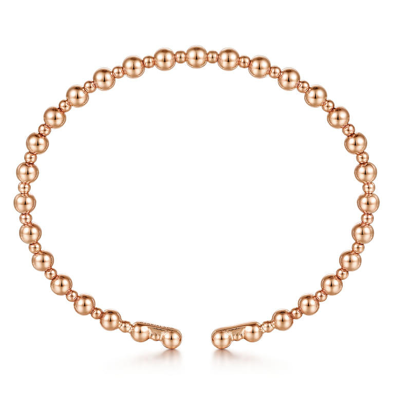 14K Rose Gold Bujukan Open Bangle - Shot 3
