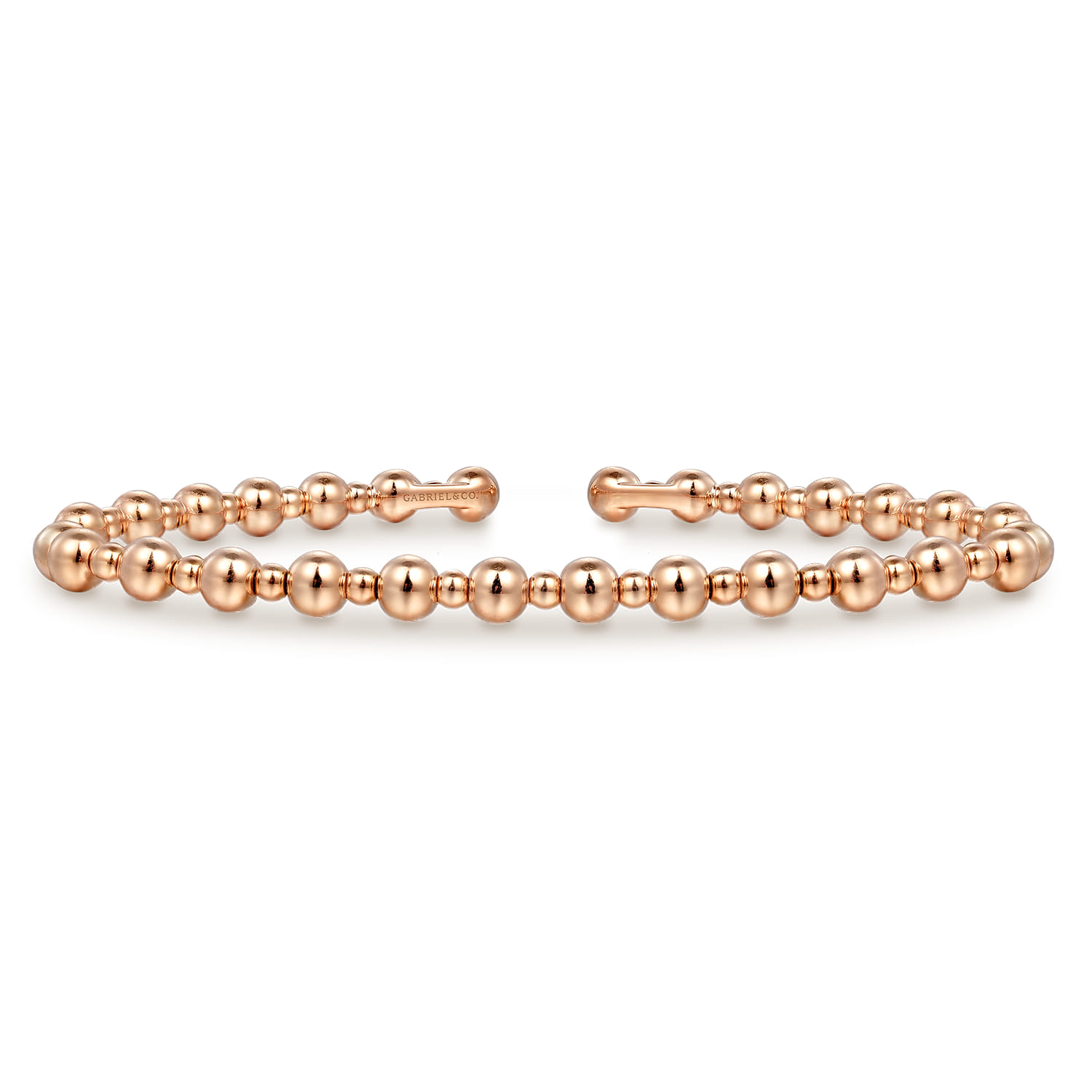 14K Rose Gold Bujukan Open Bangle - Shot 1