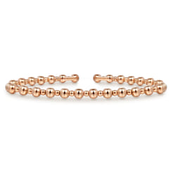 14K Rose Gold Bujukan Open Bangle