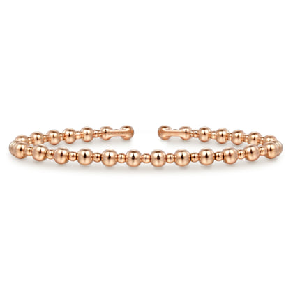 14K Rose Gold Bujukan Open Bangle