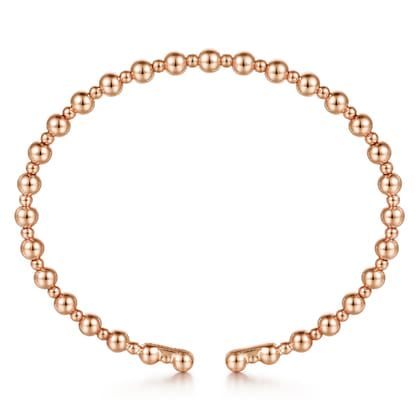 14K Rose Gold Bujukan Open Bangle