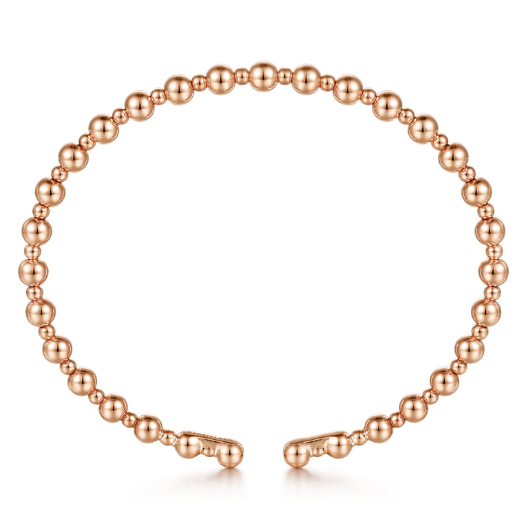 14K Rose Gold Bujukan Open Bangle - Shot 3