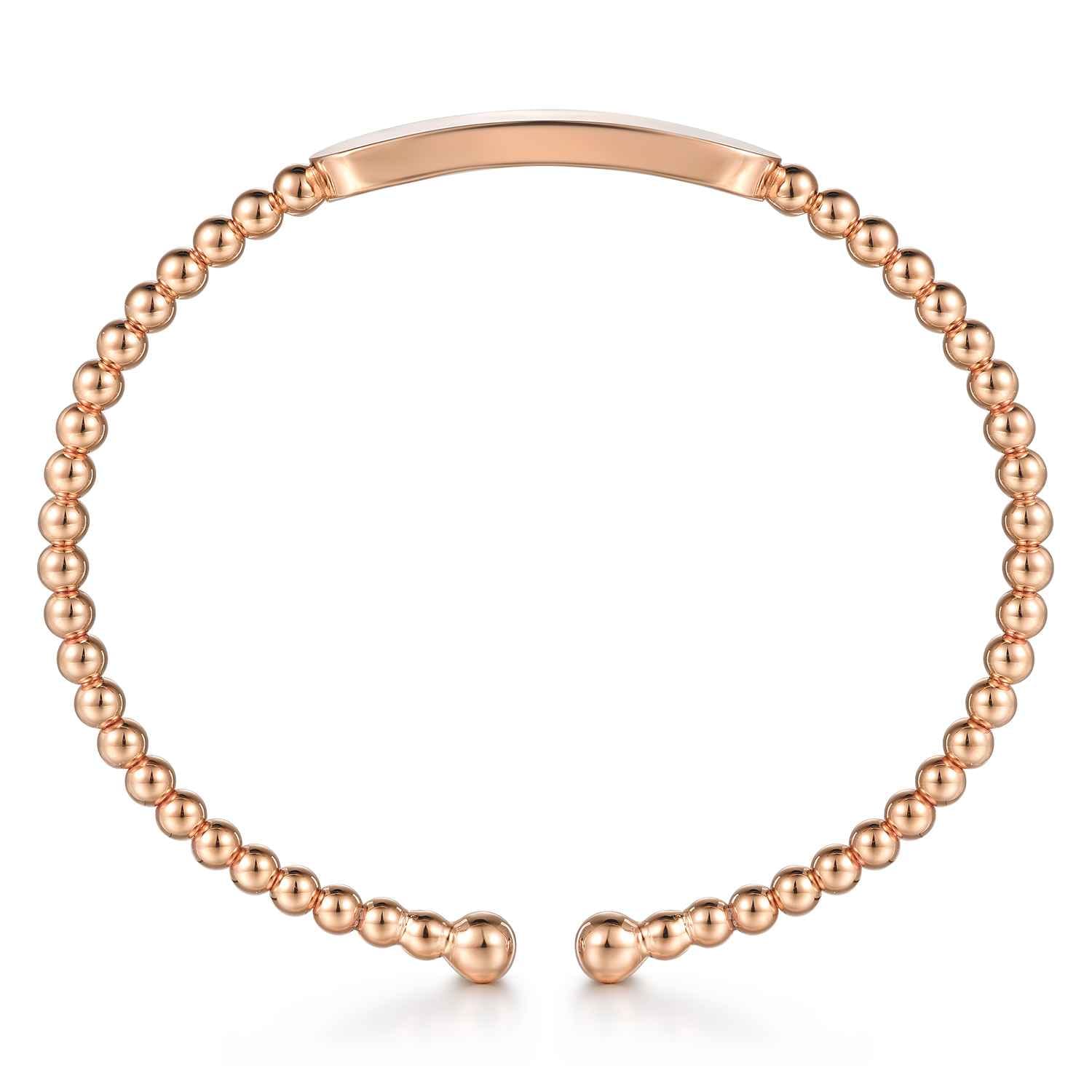 14K Rose Gold Bujukan Personalized Bangle - Shot 3