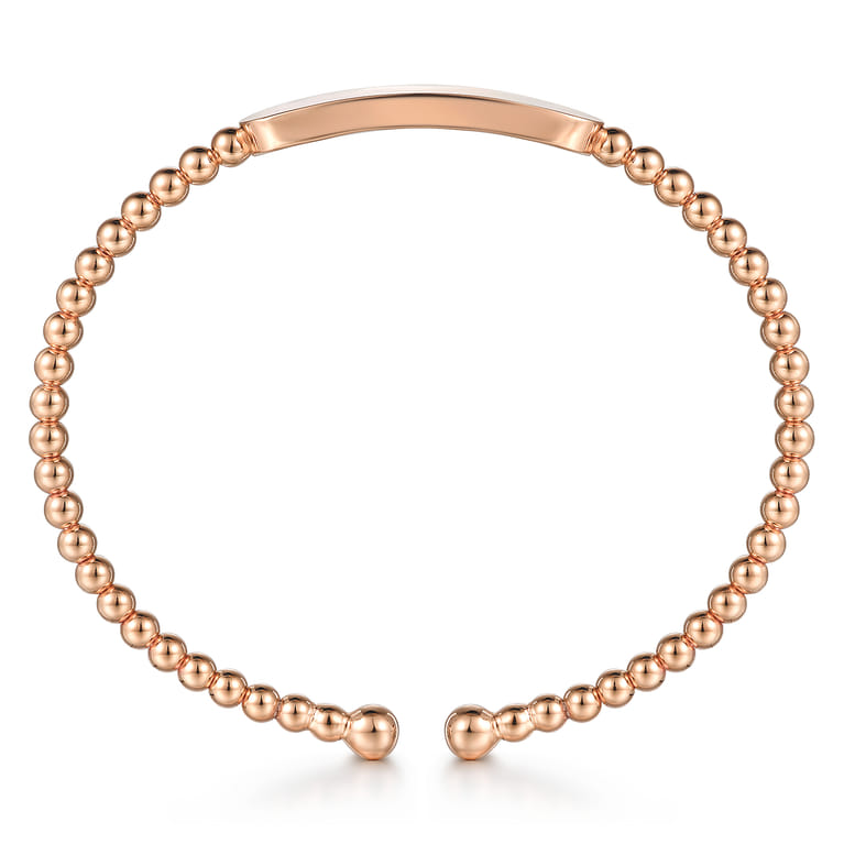 14K Rose Gold Bujukan Personalized Bangle - Shot 3