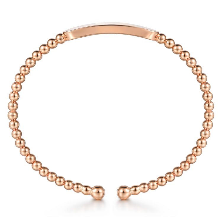 14K Rose Gold Bujukan Personalized Bangle