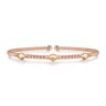 14K Rose Gold Bujukan Pyramid Stations Bangle