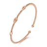 14K Rose Gold Bujukan Pyramid Stations Bangle