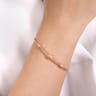 14K Rose Gold Bujukan Pyramid Stations Bangle