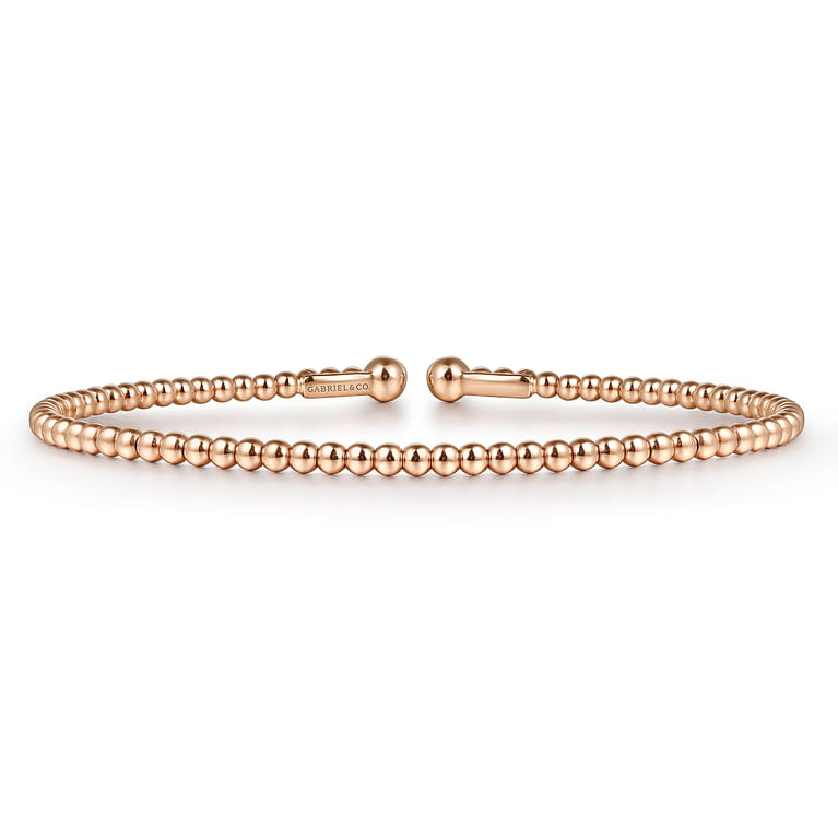 14K Rose Gold Bujukan Split Bangle - Shot 1