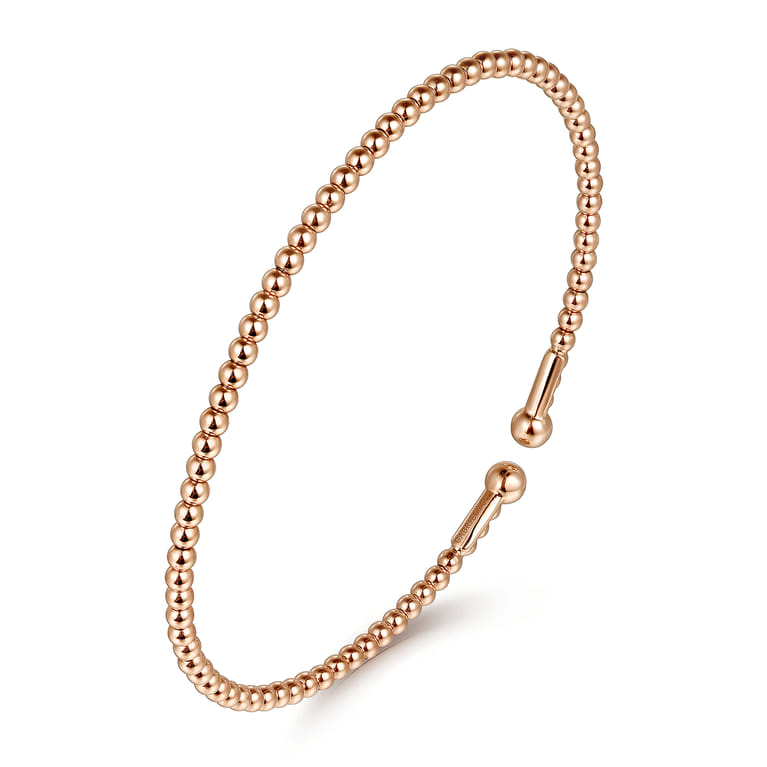 14K Rose Gold Bujukan Split Bangle - Shot 2