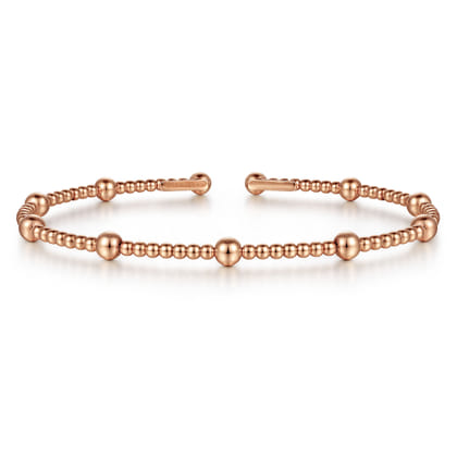 14K Rose Gold Bujukan Split Bangle