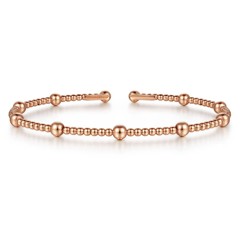 14K Rose Gold Bujukan Split Bangle - Shot 1