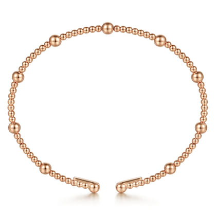14K Rose Gold Bujukan Split Bangle