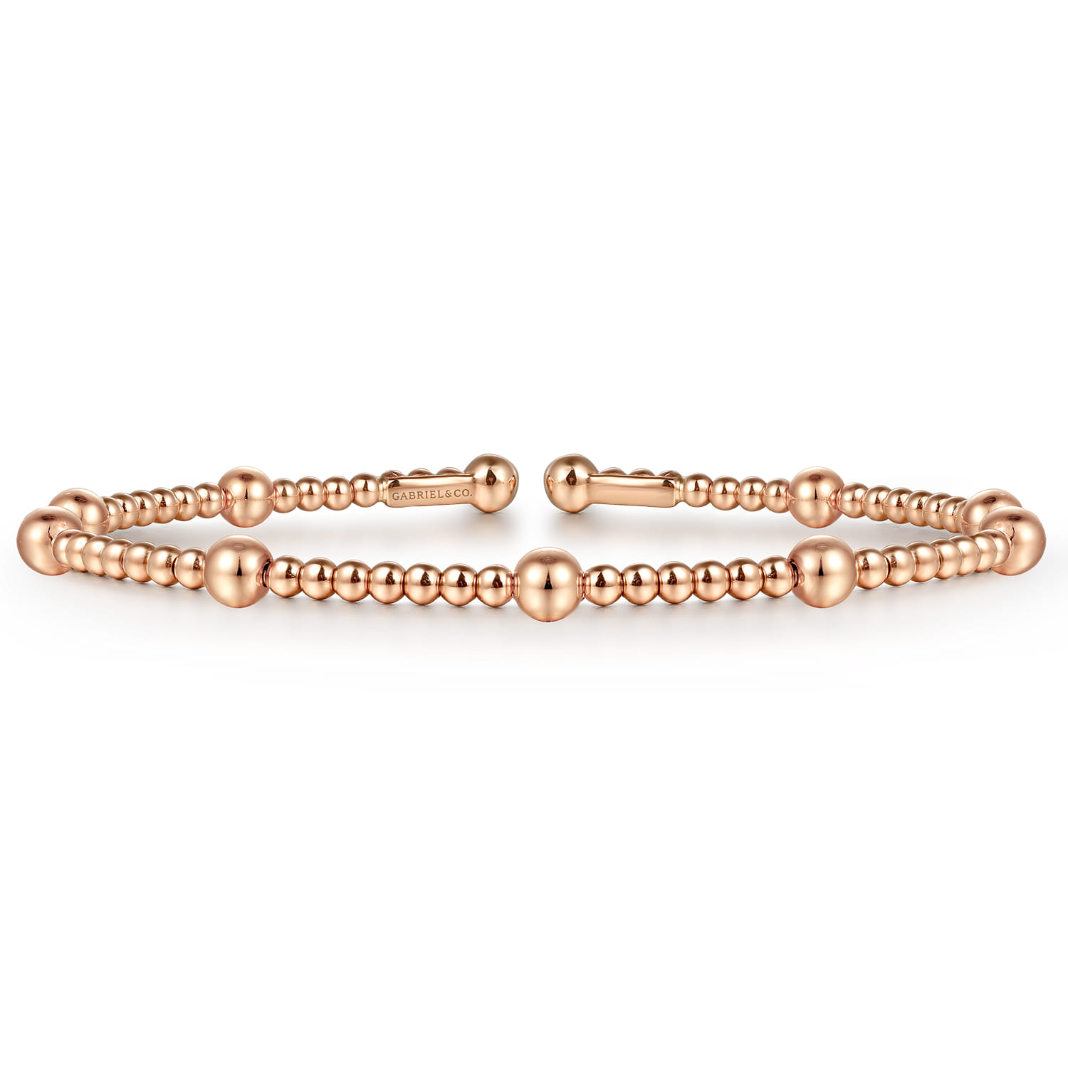14K Rose Gold Bujukan Split Bangle - Shot 1