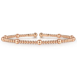 14K Rose Gold Bujukan Split Bangle