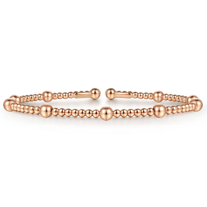 14K Rose Gold Bujukan Split Bangle
