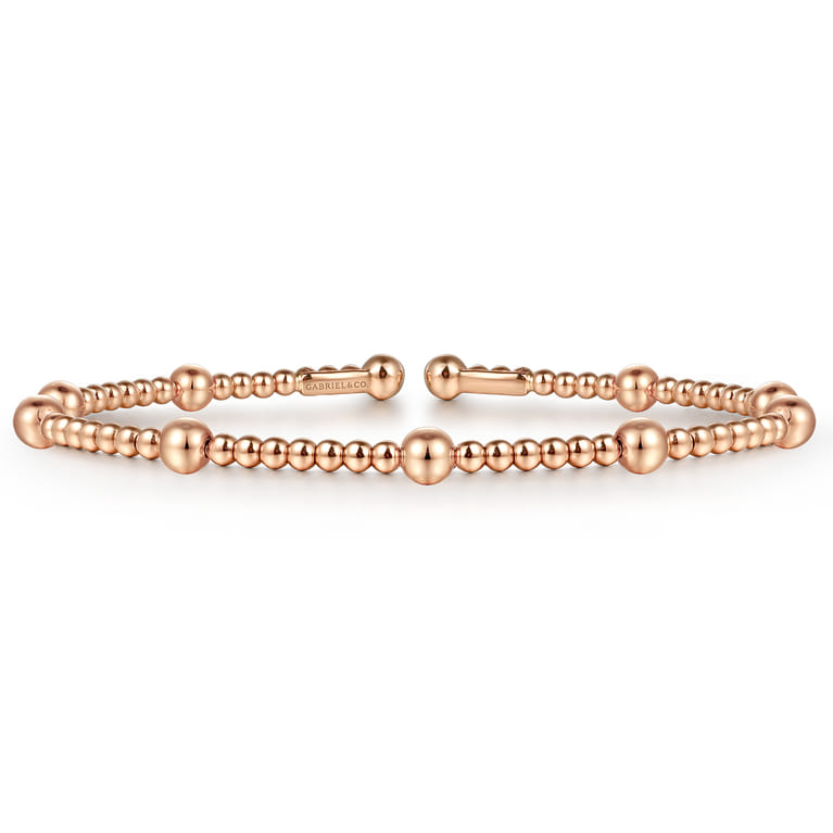 14K Rose Gold Bujukan Split Bangle - Shot 1