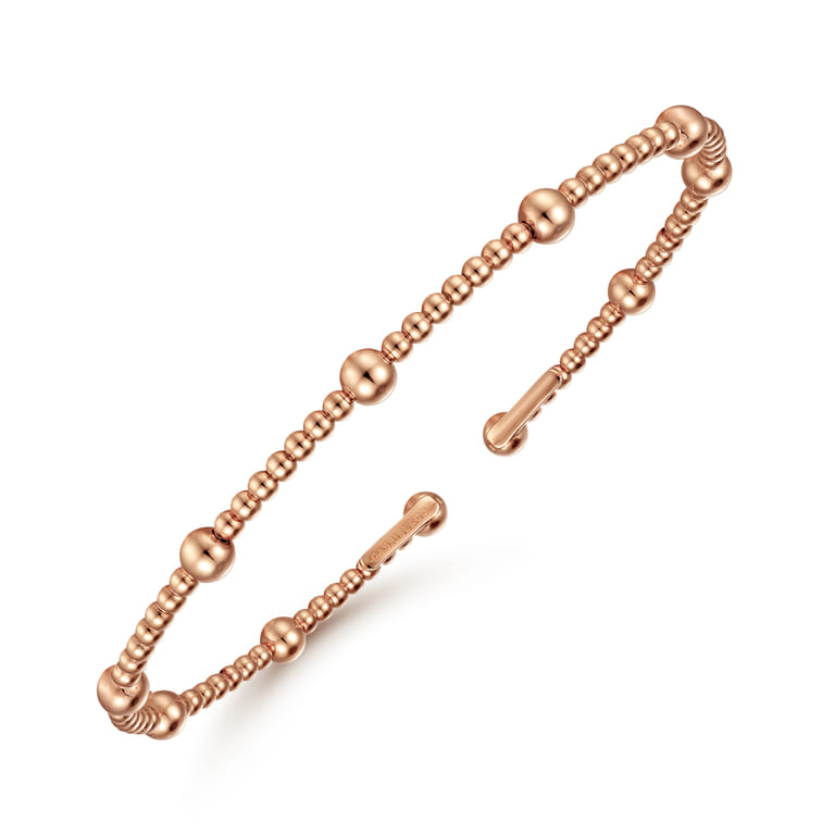 14K Rose Gold Bujukan Split Bangle - Shot 2