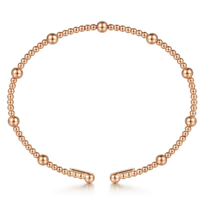 14K Rose Gold Bujukan Split Bangle