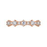 Straight Wedding Ring in 14k Rose Gold with Round Natural Diamond at Gabriel & Co.