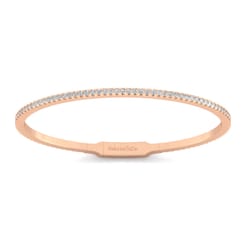 14K Rose Gold Diamond Bangle