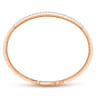 14K Rose Gold Diamond Bangle - 0.5 ct
