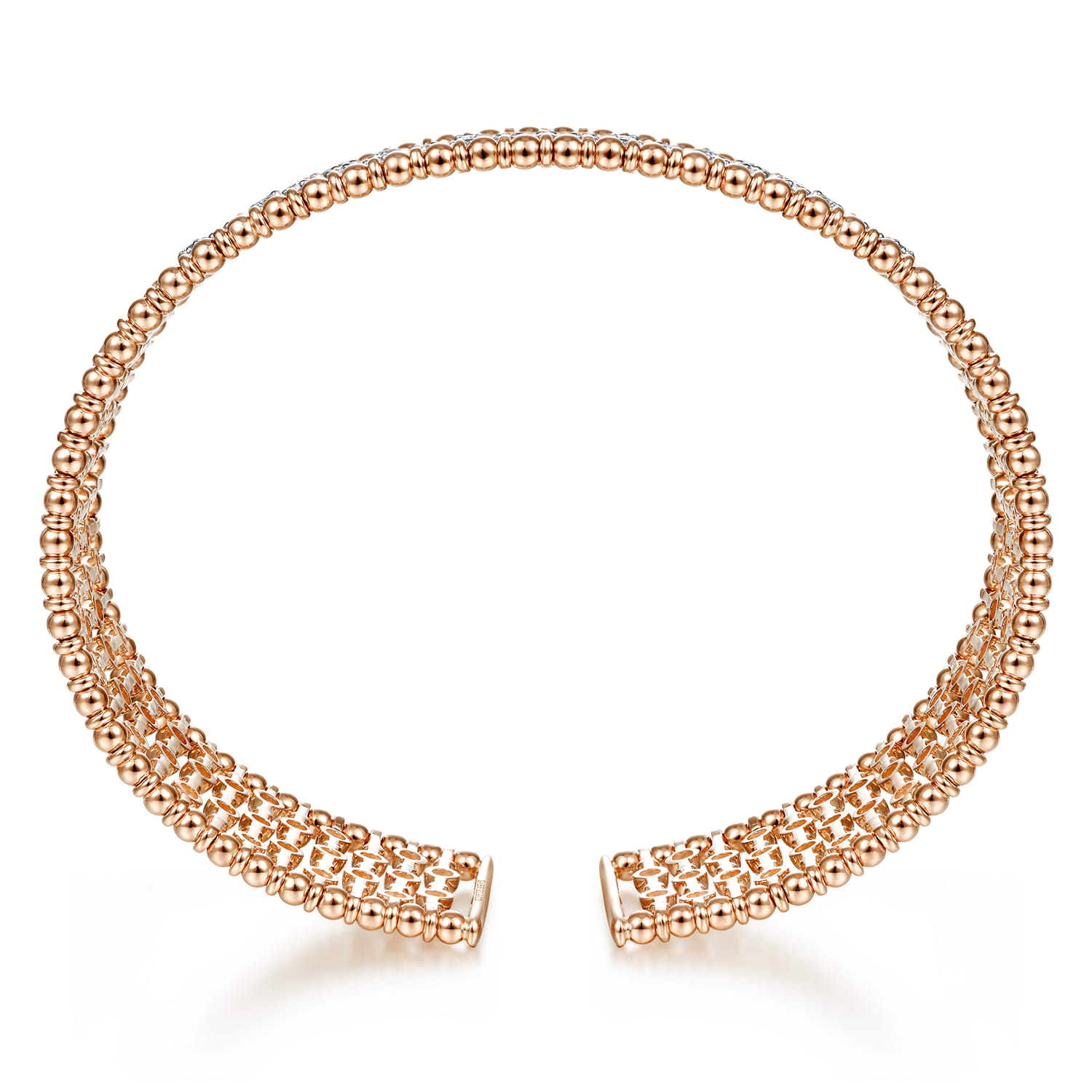 14K Rose Gold Diamond Bangle - 1.18 ct - Shot 3