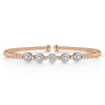 14K Rose Gold Diamond Bangle - 0.4 ct