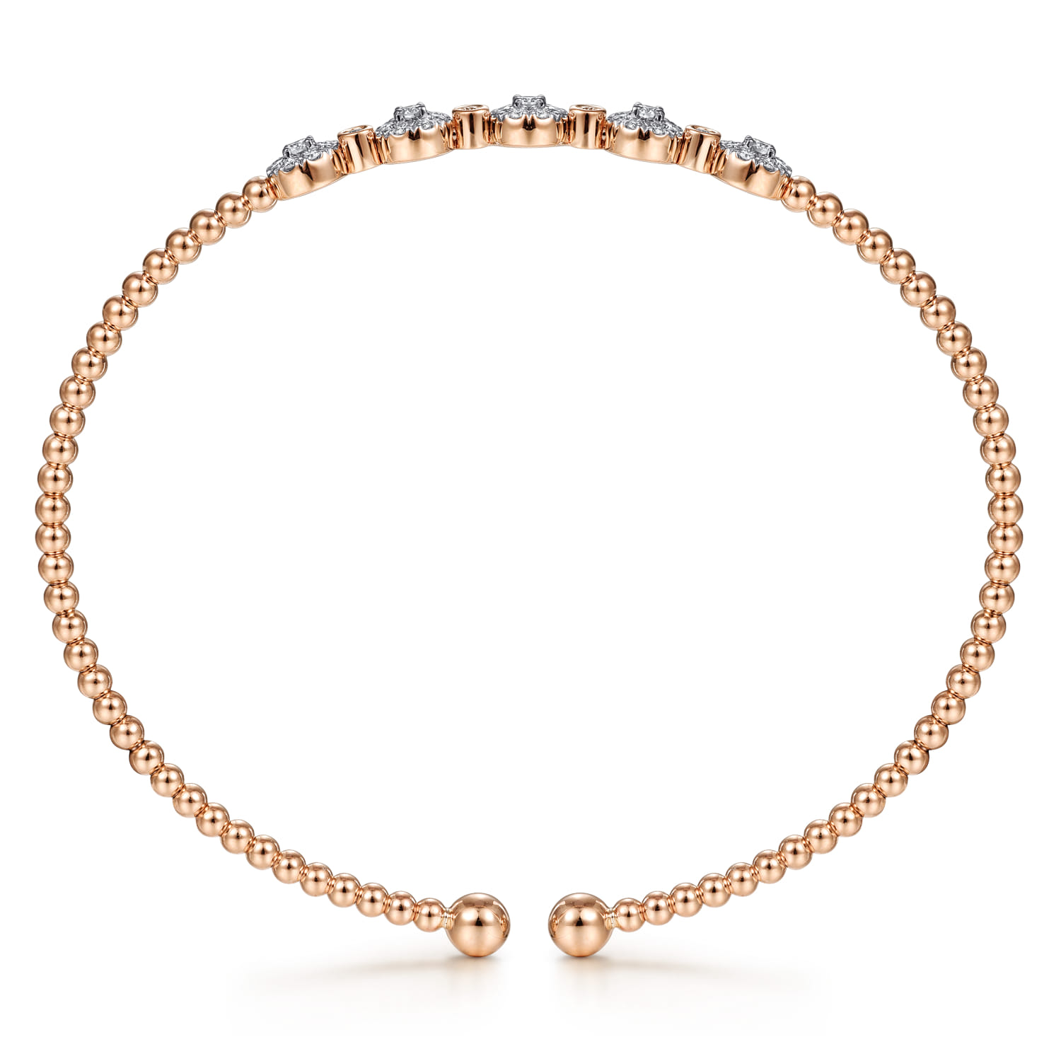 14K Rose Gold Diamond Bangle - 0.4 ct - Shot 3