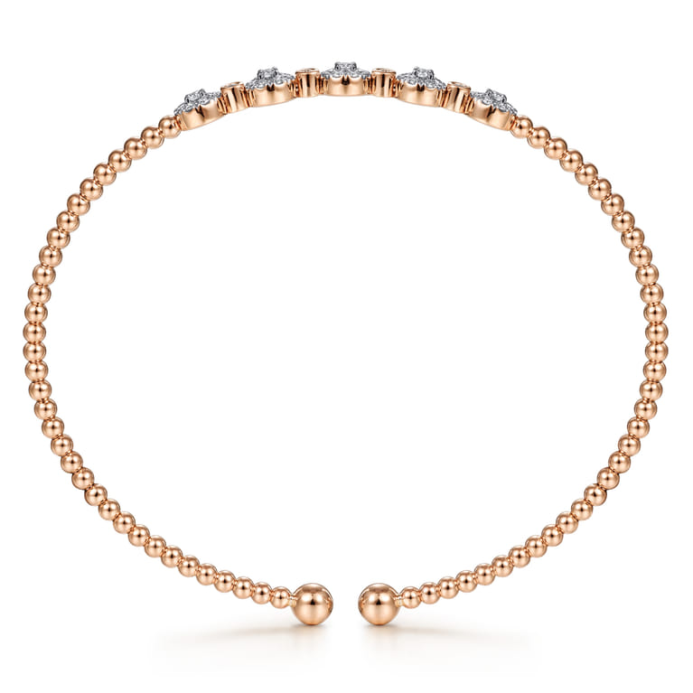 14K Rose Gold Diamond Bangle - 0.4 ct - Shot 3