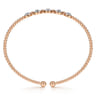 14K Rose Gold Diamond Bangle - 0.4 ct