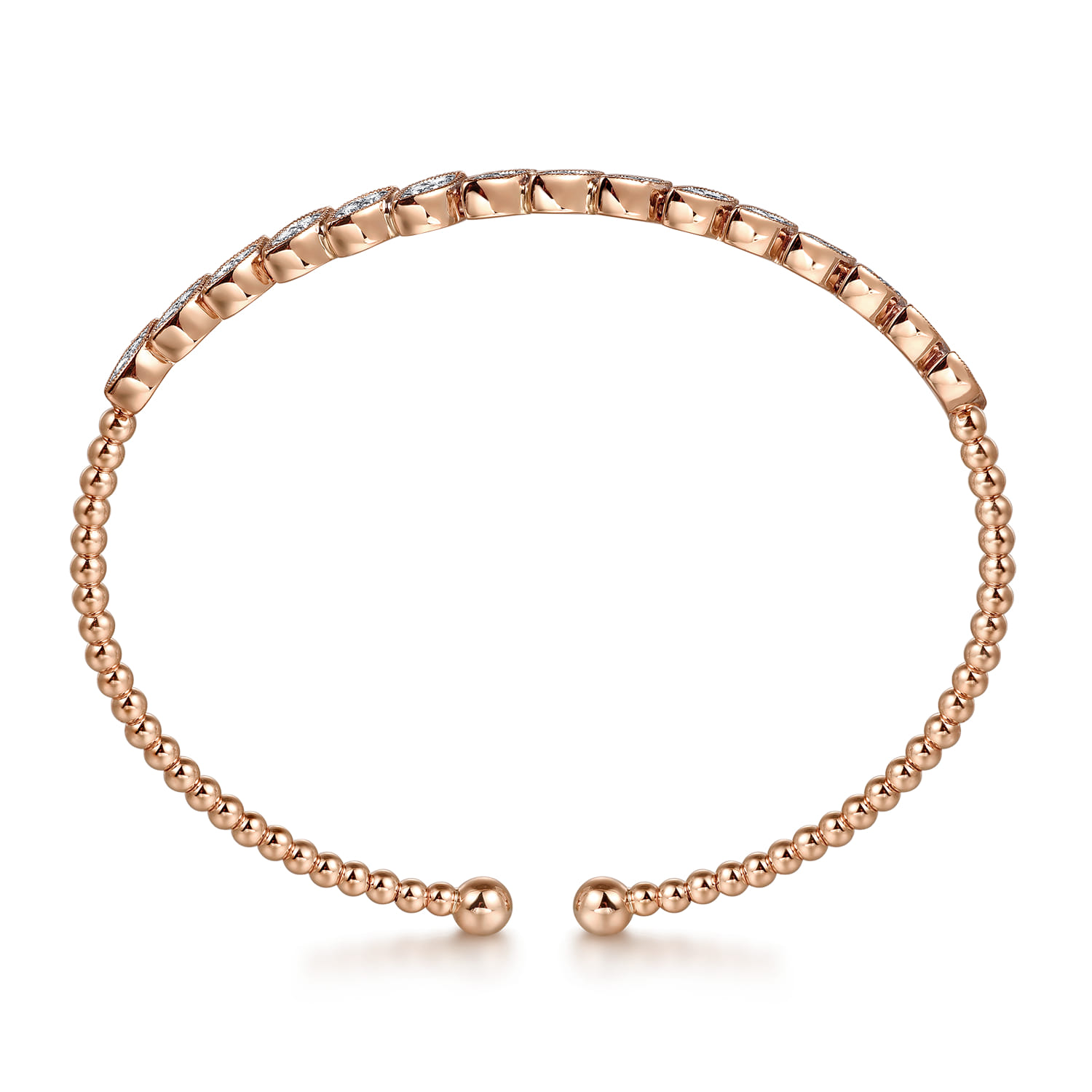 14K Rose Gold Diamond Bangle - 0.4 ct - Shot 3