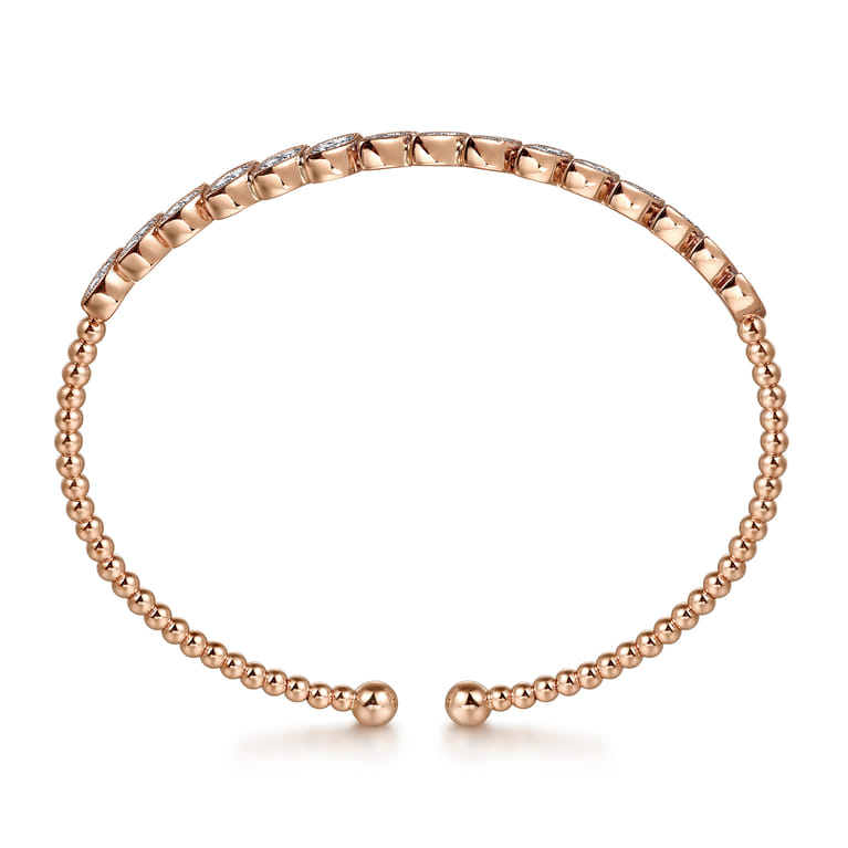 14K Rose Gold Diamond Bangle - 0.4 ct - Shot 3