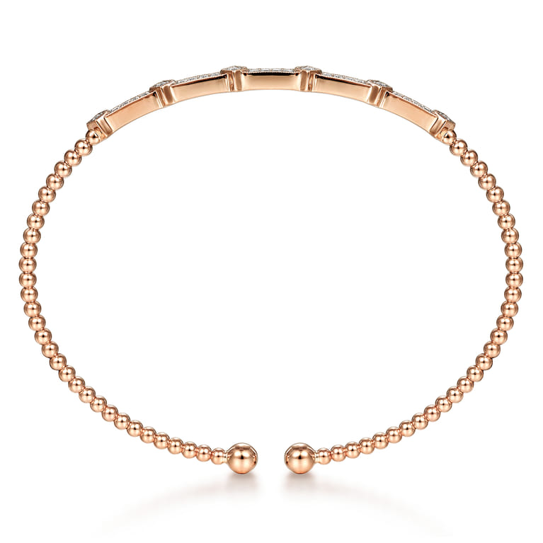 14K Rose Gold Diamond Bangle - 0.2 ct - Shot 3