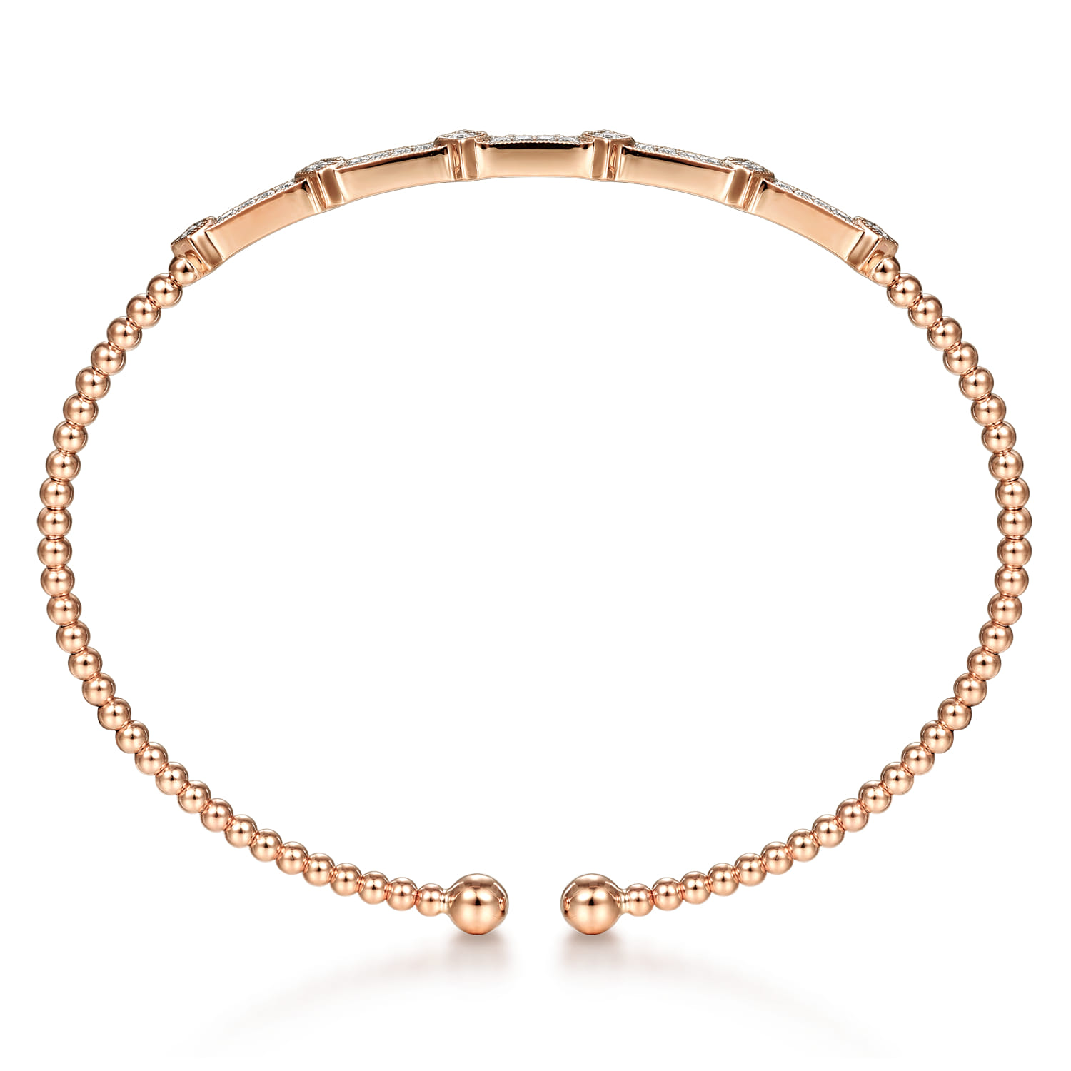 14K Rose Gold Diamond Bangle - 0.2 ct - Shot 3