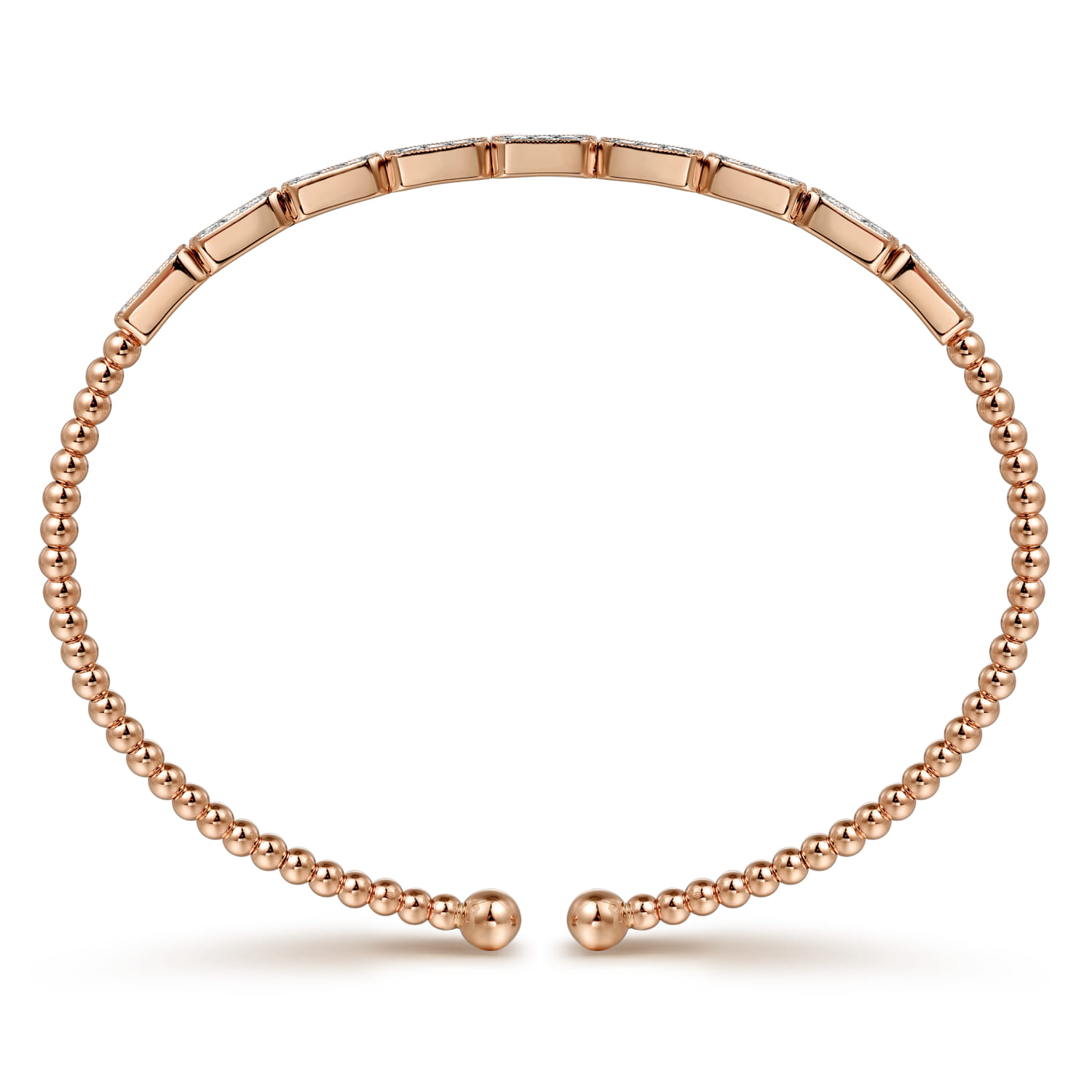 14K Rose Gold Diamond Bangle - 0.25 ct - Shot 3