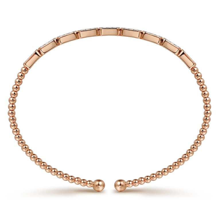 14K Rose Gold Diamond Bangle - 0.25 ct - Shot 3