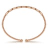 14K Rose Gold Diamond Bangle - 0.25 ct